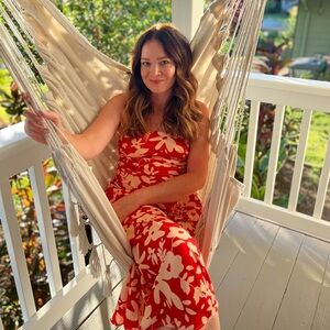 RESA Anna Strapless Maxi Dress in Frida Floral Print